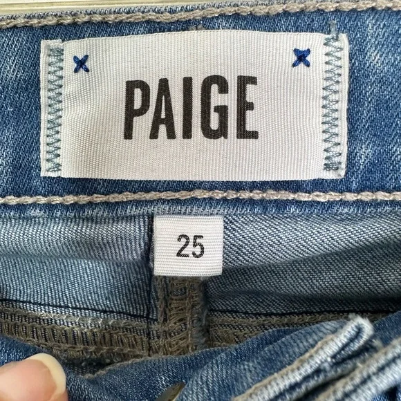 Paige Skyline Ankle Peg Low Rise Jeans Women’s Sz 25 - Picture 7 of 12
